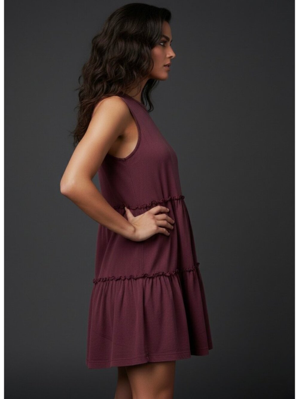 RARE NWOT Knot Sisters Tiered Hem Strappy Back Dress OS | Coquette Indie Sleaze - Picture 9 of 16